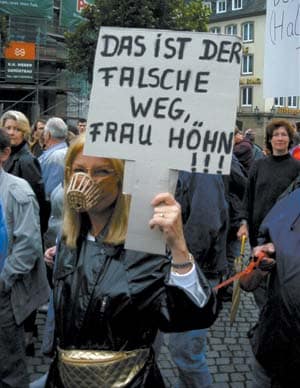 Hunde-Demo in Düsseldorf