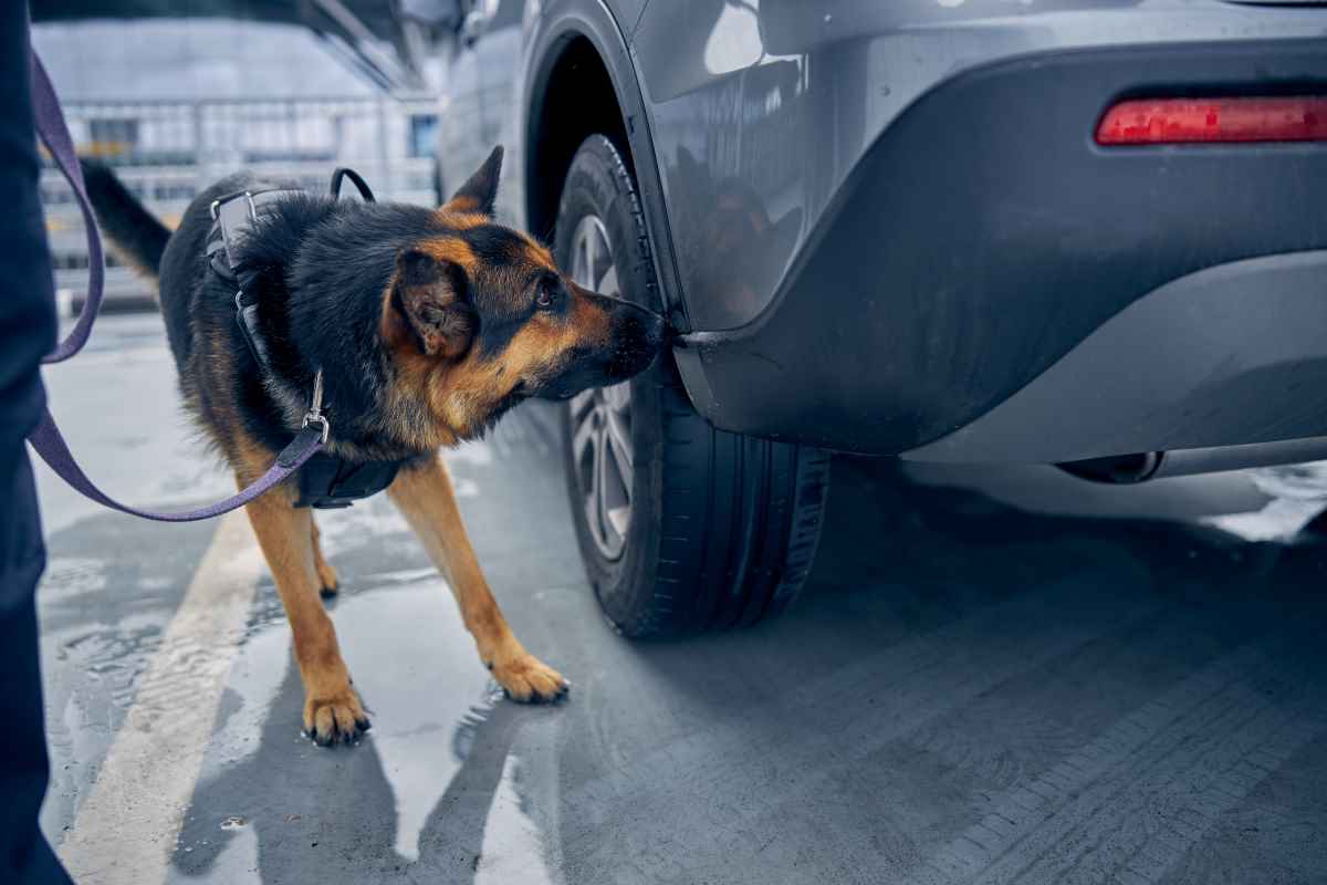 Zoll-Diensthunde halfen beim Aufspüren von Drogen, Tabak und Geld