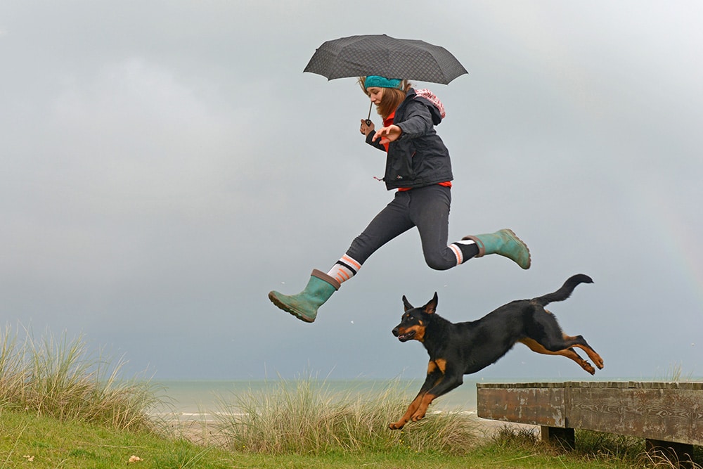 Der Herbst ist da – Sport am Hundestrand