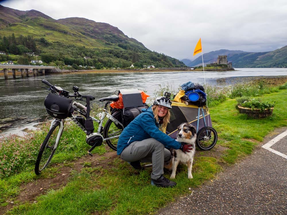 Reise mit Hund und Fahrrad: England und Schottland